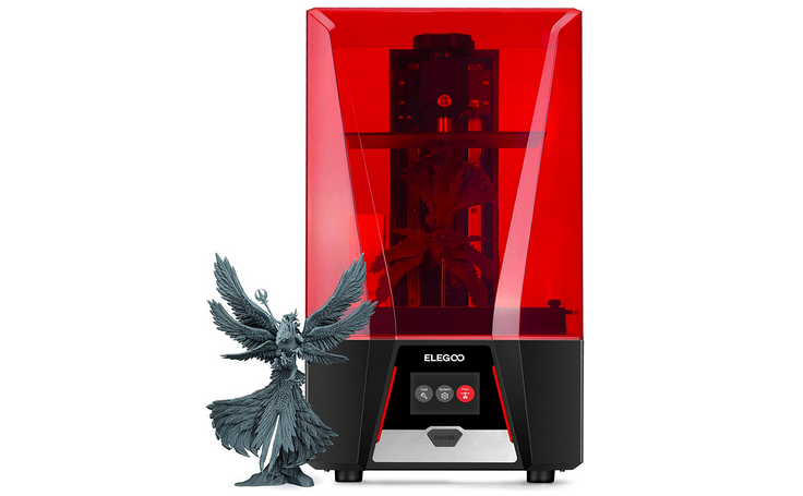 ELEGOO Mars 4 Max MSLA 3D Printer, UV Resin Photocuring Printer with  9.1-inch 6K Monochrome LCD